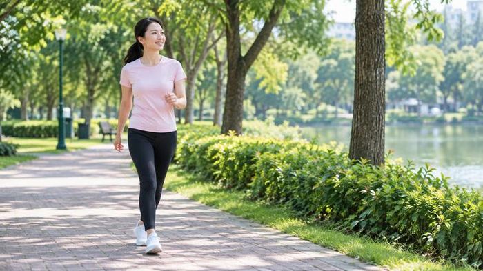 Mỗi tốc độ đi bộ đốt cháy lượng calo khác nhau. Ảnh AI