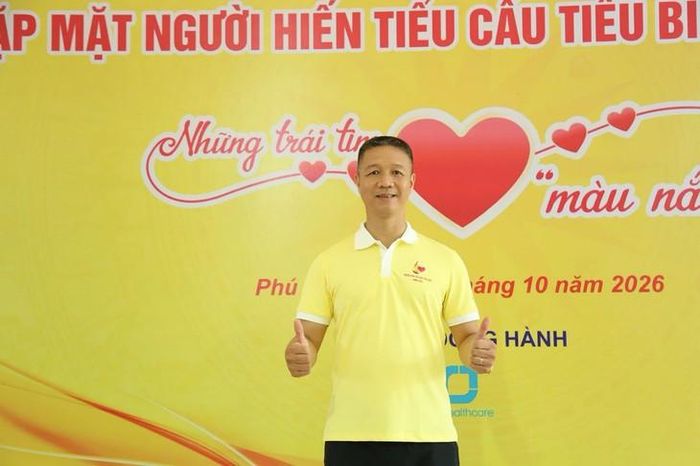 Anh Nguyễn Thái Bình là một trong số 200 đại biểu tham gia chương trình Gặp mặt người hiến tiểu cầu tiêu biểu năm 2026 (Ảnh: Quang Hải)