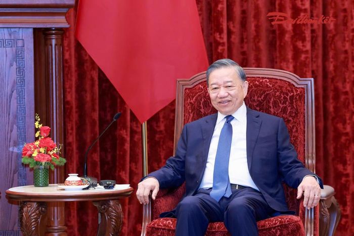 Tổng Bí thư, Chủ tịch nước Tô Lâm phát biểu tại cuộc tiếp. Ảnh: Quang Vinh