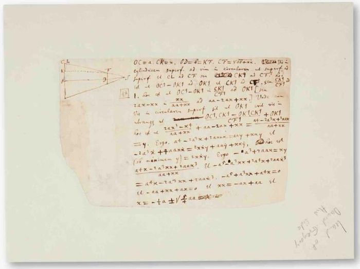  Bản thảo của Newton. Ảnh: Sotheby’s. 