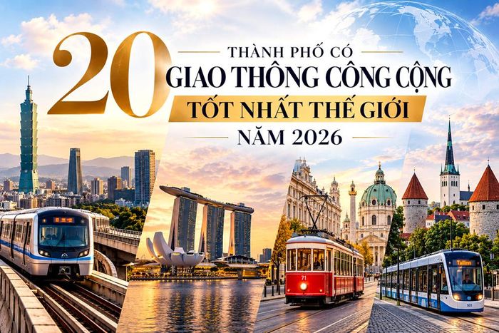20 thành phố có hệ thống giao thông công cộng được cư dân đánh giá tích cực năm 2026