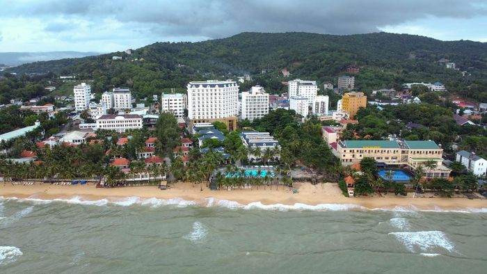 Không gian đô thị ven biển Phú Quốc nhìn từ trên cao. Ảnh: TTXVN