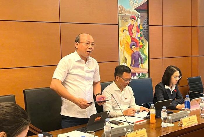 Đại biểu Quốc hội Hoàng Văn Nghĩa (Quảng Ngãi) phát biểu tại thảo luận tại tổ - Ảnh: chinhphu.vn/Nguyễn Hoàng