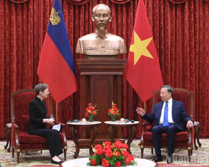 Tổng Bí thư, Chủ tịch nước Tô Lâm tiếp Thủ tướng Công quốc Liechtenstein Brigitte Haas.