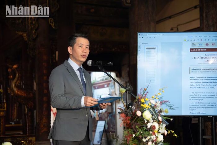 Ông Phạm Tuấn Long, Giám đốc Sở Văn hóa, Thể thao và Du lịch Hà Nội, khẳng định di sản Hà Nội hiện diện trong từng di tích, con phố và việc ứng dụng công nghệ số sẽ giúp kết nối hiệu quả công tác bảo tồn với giáo dục và phát triển du lịch bền vững
