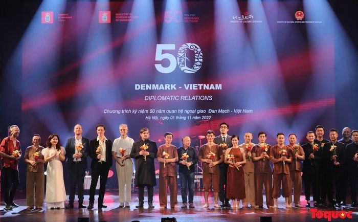 Chương trình kỷ niệm 50 năm thiết lập quan hệ ngoại giao Việt Nam-Đan Mạch tổ chức tại Hà Nội vào tháng 11/2022. (Ảnh: Đại sứ Lương Thanh Nghị cung cấp)