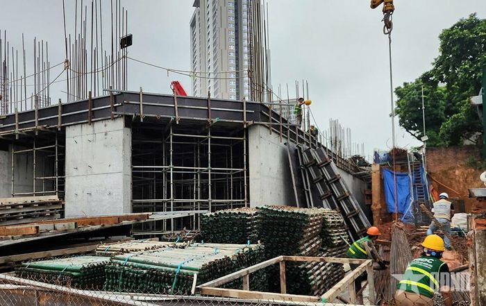 Một dự án nhà ở xã hội đang được triển khai xây dựng trên địa bàn phường Thanh Miếu, tỉnh Phú Thọ. 