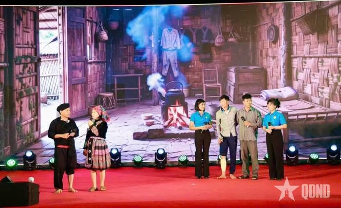 Tiết mục tuyên truyền đạt giải xuất sắc của Công đoàn cơ sở Đoàn Kinh tế - Quốc phòng 720 tại hội thi tìm hiểu, tuyên truyền pháp luật năm 2026 do Binh đoàn 16 tổ chức.