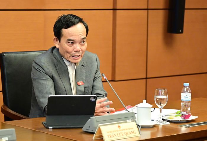  Bí thư Thành ủy TPHCM Trần Lưu Quang: Nếu TPHCM đóng góp tăng thêm được 1% là tương đương khoảng 30.000 tỷ đồng, gần 1,2 tỷ USD. Ảnh: ĐỖ TRUNG 