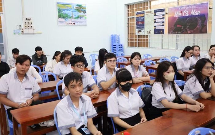 Học viên tham dự lễ khai giảng.