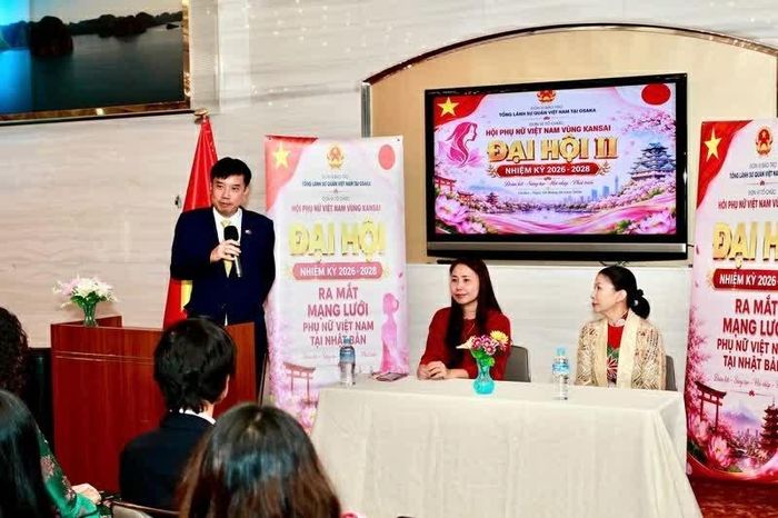Tổng Lãnh sự Việt Nam tại Osaka Nguyễn Trường Sơn phát biểu tại chương trình. (Nguồn: TLSQ Việt Nam tại Osaka)