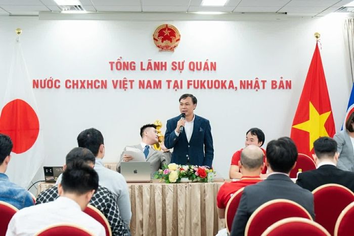 Tổng Lãnh sự Việt Nam tại Fukuoka Nguyễn Thành Trung đánh giá cao sáng kiến và những nỗ lực của Ban Tổ chức. (Nguồn: Tổng Lãnh sự quán Việt Nam tại Fukuoka)