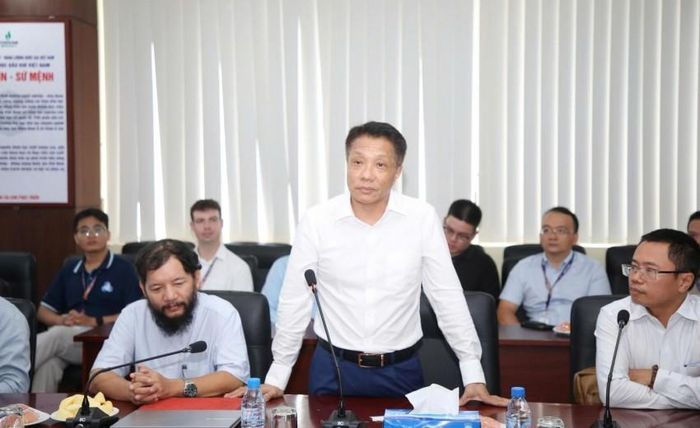 TS. Lê Quốc Phong - Phó Hiệu trưởng PVU kỳ vọng buổi gặp gỡ sẽ mang lại kết quả thực chất, tạo tiền đề vững chắc để thúc đẩy hợp tác sâu rộng giữa hai đơn vị trong thời gian tới.