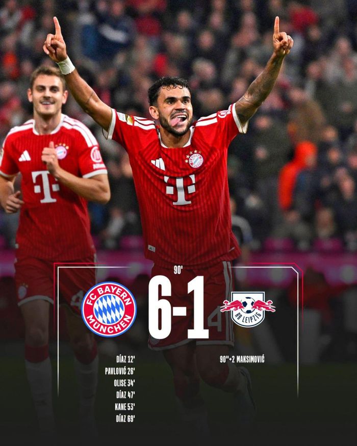Diaz chói sáng với cú hat-trick cùng pha kiến tạo - Ảnh: FCBM