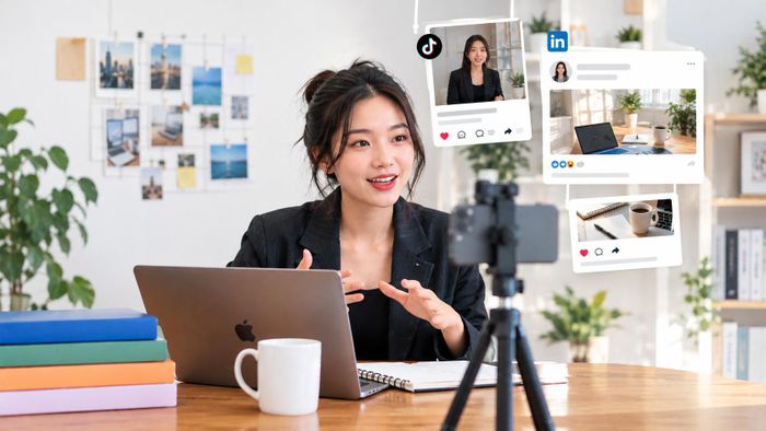 Ai cũng có thể trở thành một workfluencer. Ảnh tạo bởi ChatGPT.