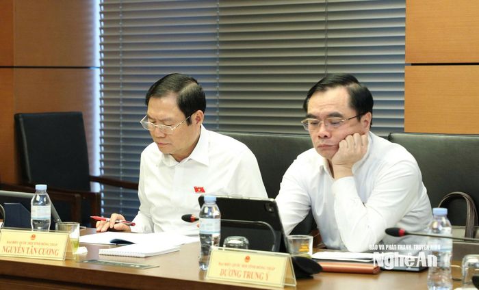 Các đại biểu tham dự phiên thảo luận tổ. Ảnh: Khánh Duy