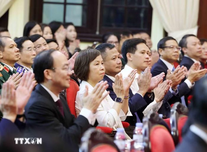 Đại biểu tham dự lễ trao giải. (Ảnh: Phương Hoa/TTXVN)