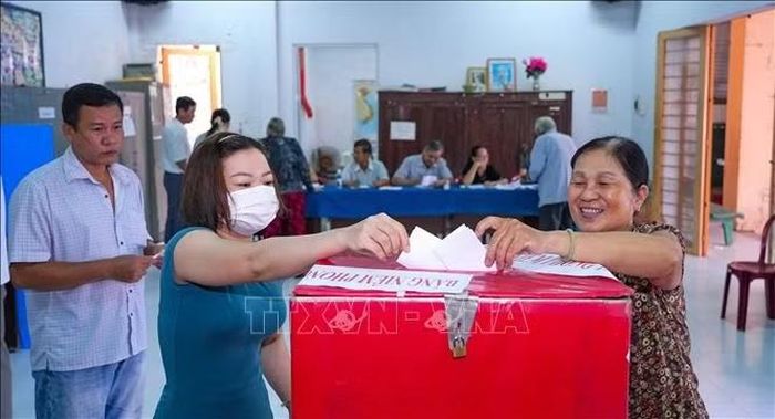 Công tác tổ chức bầu Trưởng ấp, khu phố nhiệm kỳ 2026-2031 tại khu phố Hiệp Thạnh, phường Tân Ninh, tỉnh Tây Ninh, được thực hiện nghiêm túc, bảo đảm các quy định. Ảnh: Minh Phú/TXVN