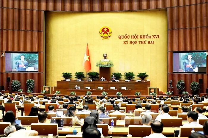 Phó Chủ tịch Quốc hội Nguyễn Khắc Định phát biểu. Ảnh: Doãn Tấn - TTXVN