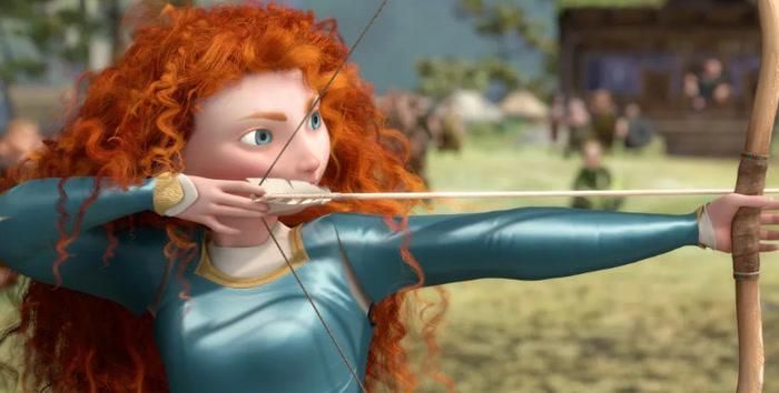 Merida trong Brave (2012), tác phẩm có Brenda Chapman và Mark Andrews cùng được ghi danh đạo diễn.