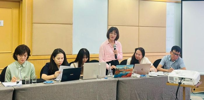 ThS. Nguyễn Hoàng Anh, Phó Viện trưởng Viện Nghiên cứu Phụ nữ, Học viện Phụ nữ Việt Nam, phát biểu