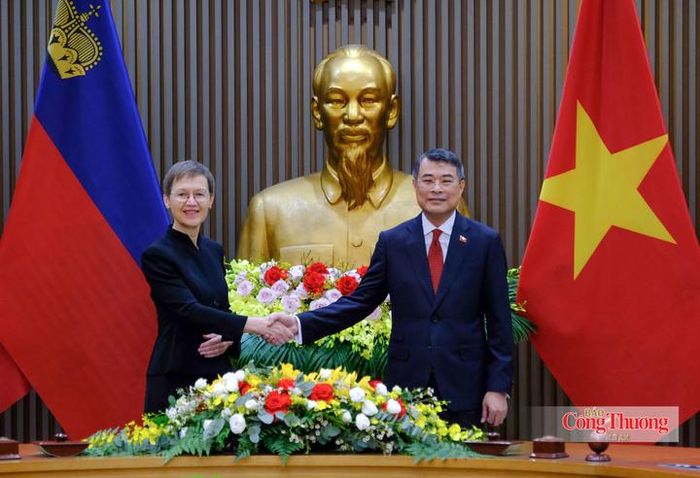 Sau lễ đón chính thức, Thủ tướng Lê Minh Hưng và Thủ tướng Liechtenstein Brigitte Haas tiến hành hội đàm nhằm đánh giá kết quả hợp tác giữa hai nước thời gian qua và đề xuất các phương hướng hợp tác thời gian tới.