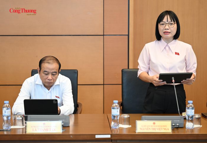 Đại biểu Nguyễn Thị Việt Nga, Phó Trưởng Đoàn đại biểu Quốc hội chuyên trách thành phố Hải Phòng.