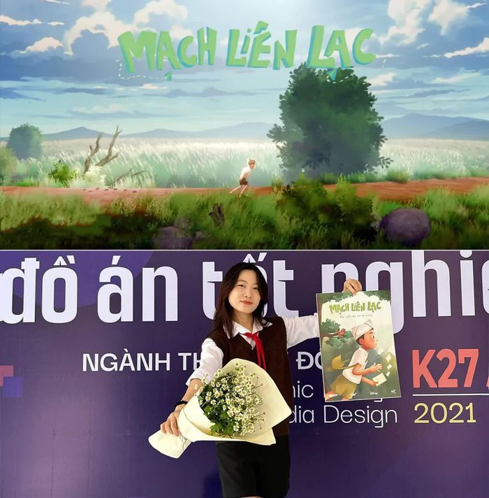Khóa K-27 ngành Thiết kế Đồ họa của Đại học Duy Tân có 4 sinh viên lựa chọn làm đồ án tốt nghiệp là phim hoạt hình 3D và cả 4 bộ phim đều nhận được sự quan tâm lớn. Trong ảnh: Mạch Liên Lạc của sinh viên Nguyễn Thị Mỹ Linh. Ảnh: ĐVCC