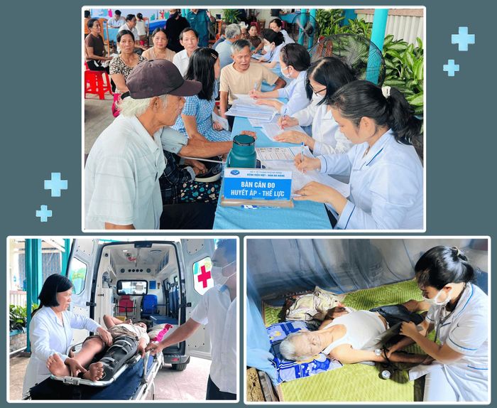 Công việc chuyên môn về khám, sơ cấp cứu ở Trạm Y tế xã Tam Hải khá bận rộn. Ảnh: Đơn vị cung cấp
