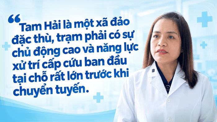 Bác sĩ Huỳnh Thị Thiên Ngân, Giám đốc Trạm Y tế xã Tam Hải