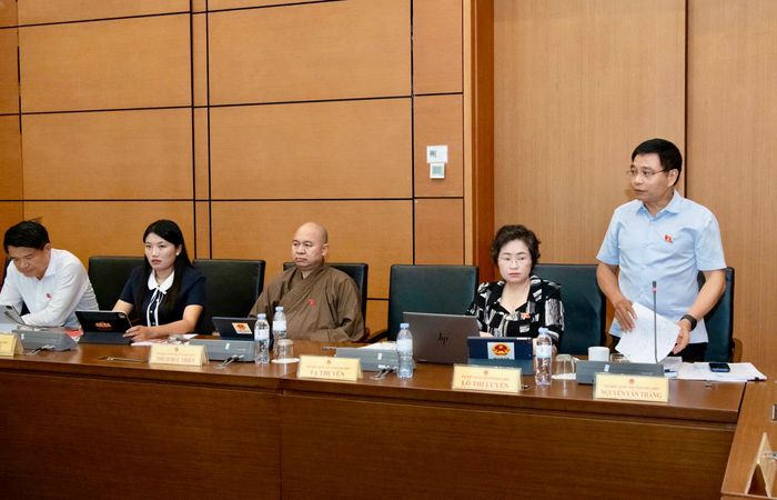 Phó Thủ tướng Chính phủ Nguyễn Văn Thắng phát biểu ý kiến tại phiên thảo luận.