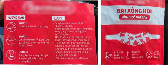 Hình ảnh minh họa sản phẩm tự sinh nhiệt.
