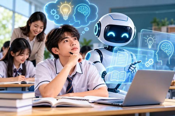 AI có thể hỗ trợ học tập, nhưng không thể thay thế tư duy độc lập của học sinh. Ảnh minh họa: ChatGPT