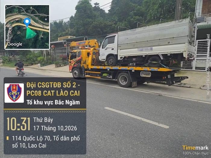 Phương tiện vi phạm bị tạm giữ theo quy định.