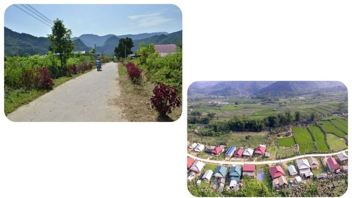 Tuyến đường bê tông dẫn vào thôn Bản Lùng mở ra cuộc sống mới cho người dân trong thôn.