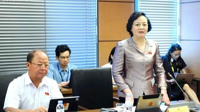  Phó Thủ tướng Chính phủ Phạm Thị Thanh Trà phát biểu thảo luận tại tổ. 