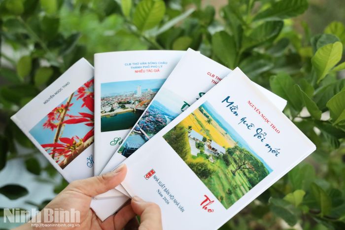 Các tập thơ do Câu lạc bộ Thơ văn Sông Châu và các hội viên sáng tác, xuất bản trong những năm gần đây.