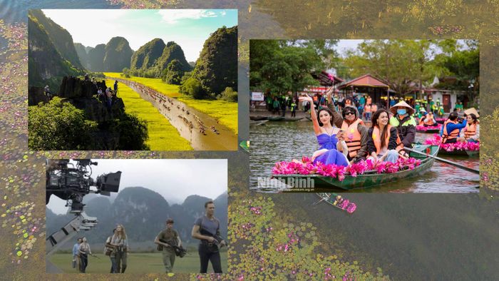 Bối cảnh Ninh Bình thu hút nhiều đoàn làm phim, nhiếp ảnh gia trong nước và quốc tế đến tìm hiểu, sáng tác.