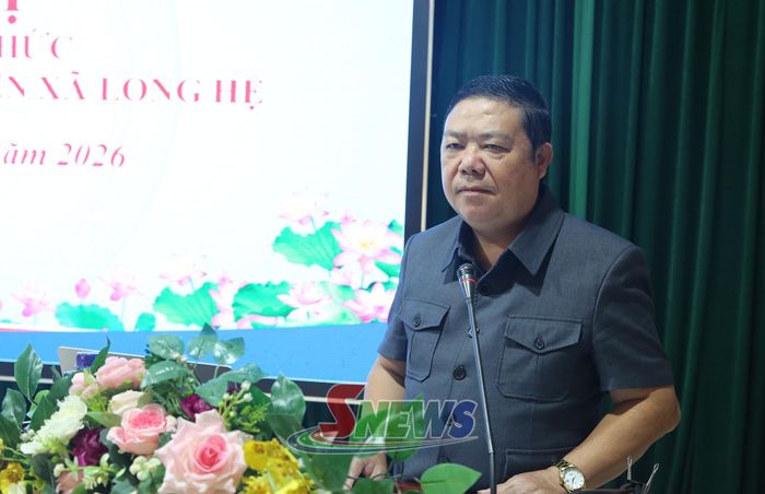 Lãnh đạo Sở Tư pháp phát biểu tại hội nghị.