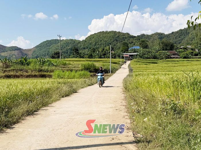 Tuyến đường giao thông nông thôn vào bản Nà Tòng.