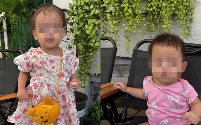 Hai bé gái bị bỏ rơi trên đường Trần Não - Ảnh: UBND phường An Khánh