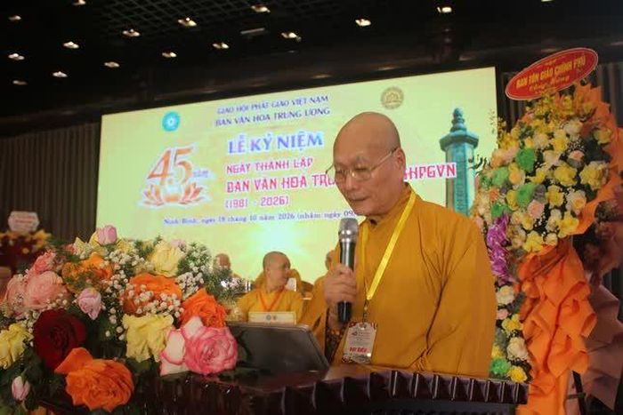 Hòa thượng Thích Hải Ấn phát biểu khai mạc