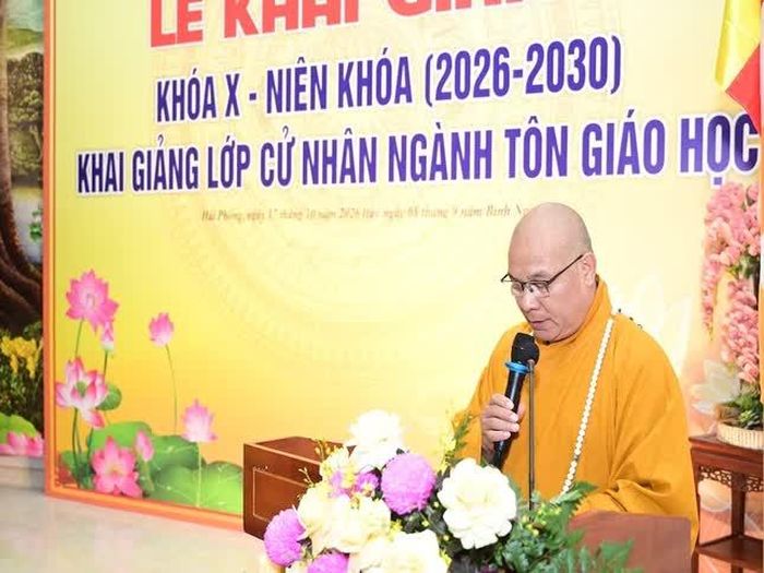 Hòa thượng Thích Thanh Vân phát biểu khai mạc