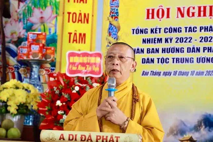  Thượng tọa Thích Quảng Tuấn phát biểu khai mạc 