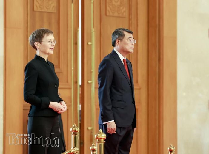 Thủ tướng Lê Minh Hưng chủ trì Lễ đón Thủ tướng Công quốc Liechtenstein Brigitte Haas thăm chính thức Việt Nam