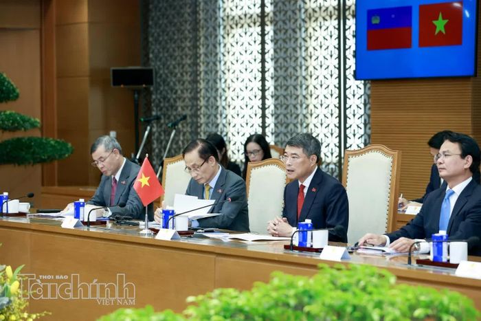 Thủ tướng Lê Minh Hưng tại cuộc hội đàm.
