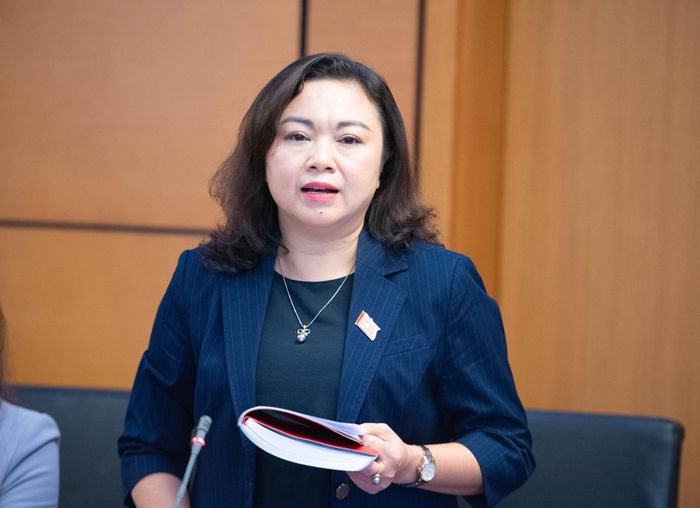 ĐBQH Đặng Bích Ngọc (Phú Thọ) phát biểu. Ảnh: Xuân Quý