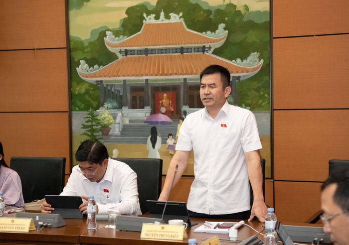 ĐBQH Nguyễn Trung Kiên (Đồng Nai) phát biểu Ảnh: Lâm Hiển