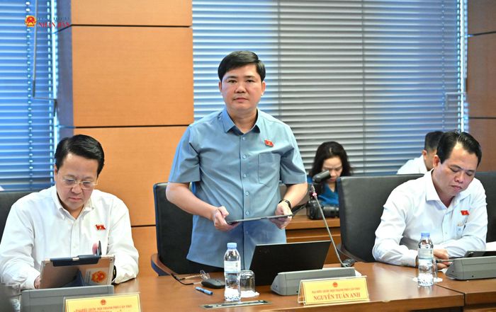 ĐBQH Nguyễn Tuấn Anh (TP. Cần Thơ) phát biểu. Ảnh: Quang Khánh
