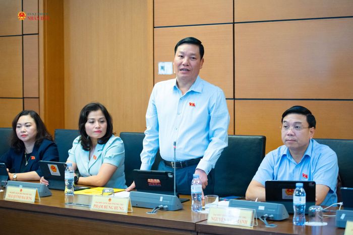 ĐBQH Phạm Hùng Hưng (Phú Thọ) phát biểu. Ảnh: Xuân Quý